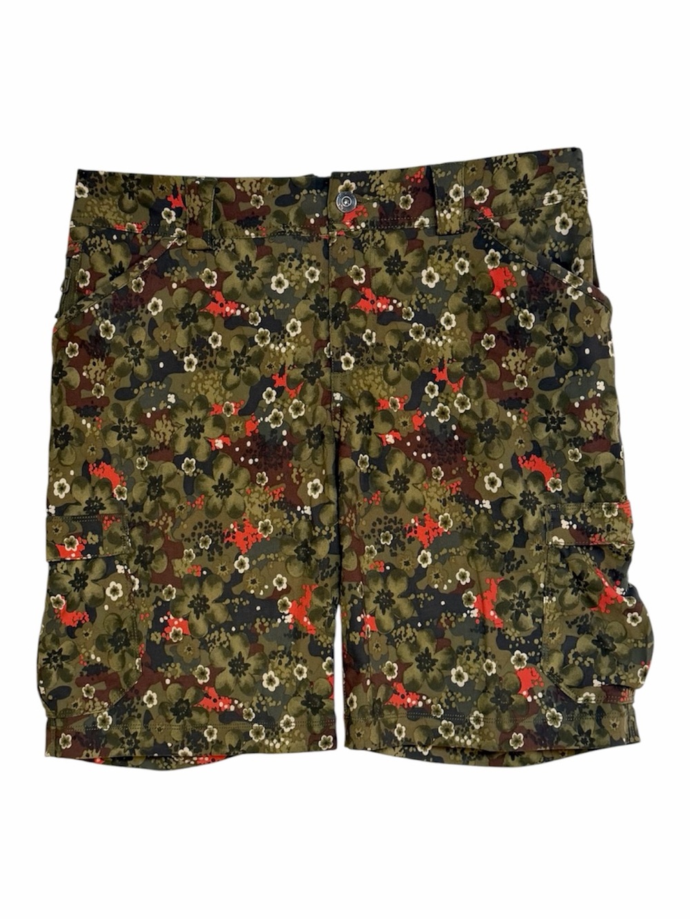 Duluth Trading Floral Camo Cargo Shorts Size 6 Utility Hiking Outdoor